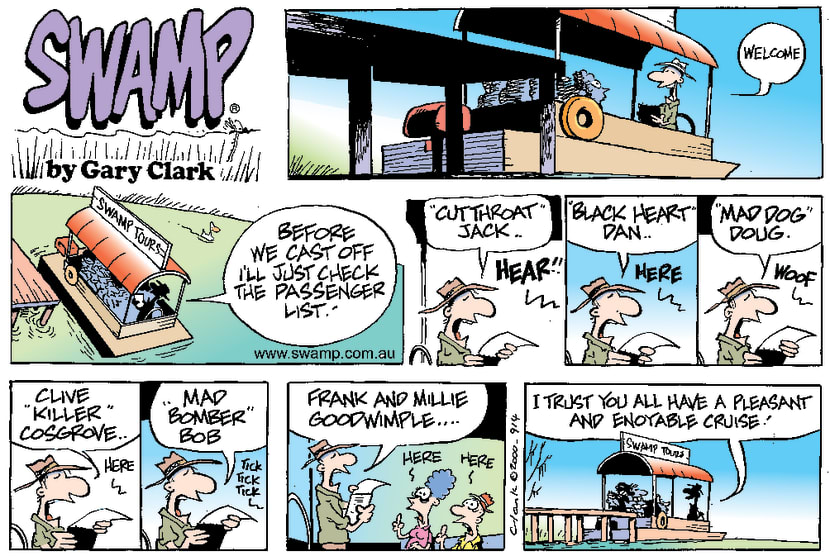 Swamp Cartoon - Passenger ListJanuary 14, 2001