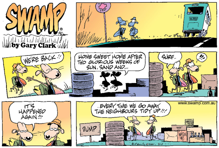 Swamp Cartoon - Coming HomeJanuary 21, 2001