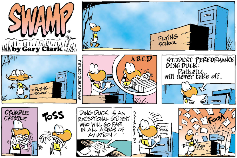 Swamp Cartoon - Dings Student SheetFebruary 4, 2001