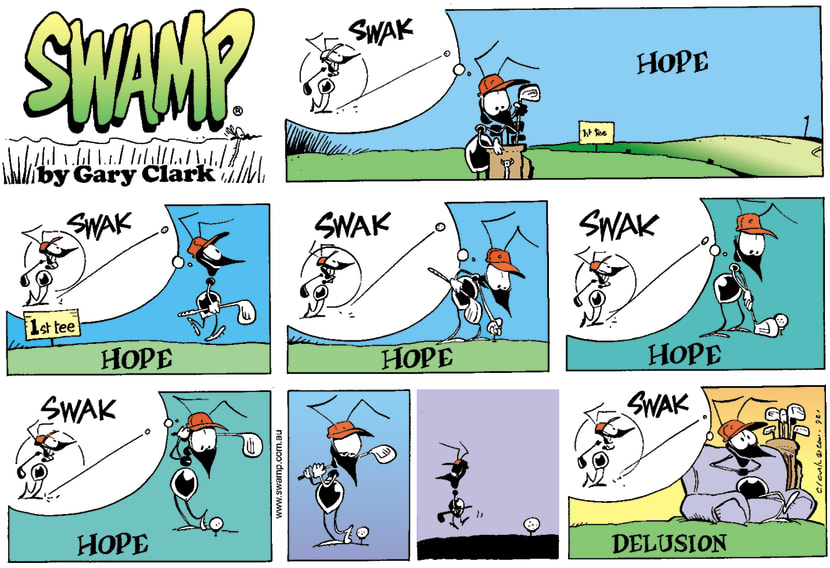 Swamp Cartoon - Golf HopeMarch 4, 2001
