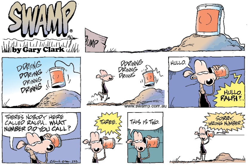 Swamp Cartoon - RedialApril 22, 2001