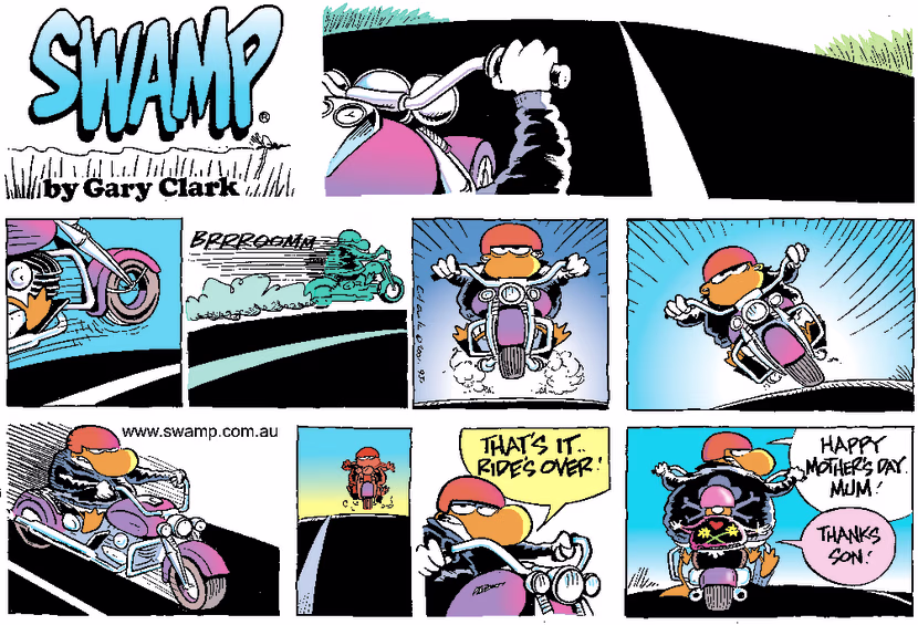 Swamp Cartoon - Harley RideMay 13, 2001