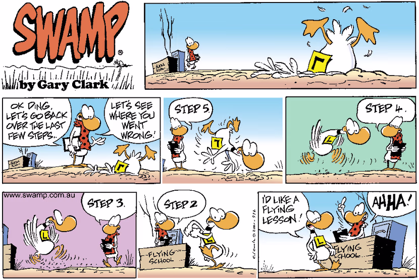 Swamp Cartoon - Lesson CheckMay 20, 2001