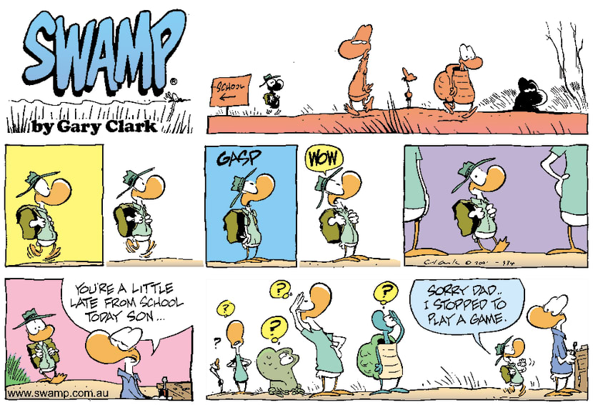 Swamp Cartoon - SchoolJune 3, 2001