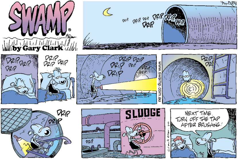 Swamp Cartoon - Drip Drip