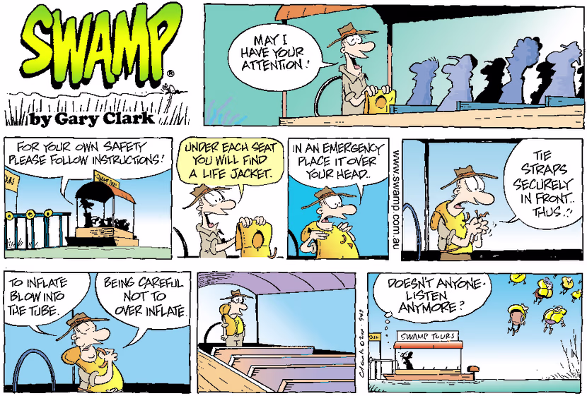 Swamp Cartoon - Tour Safety 2