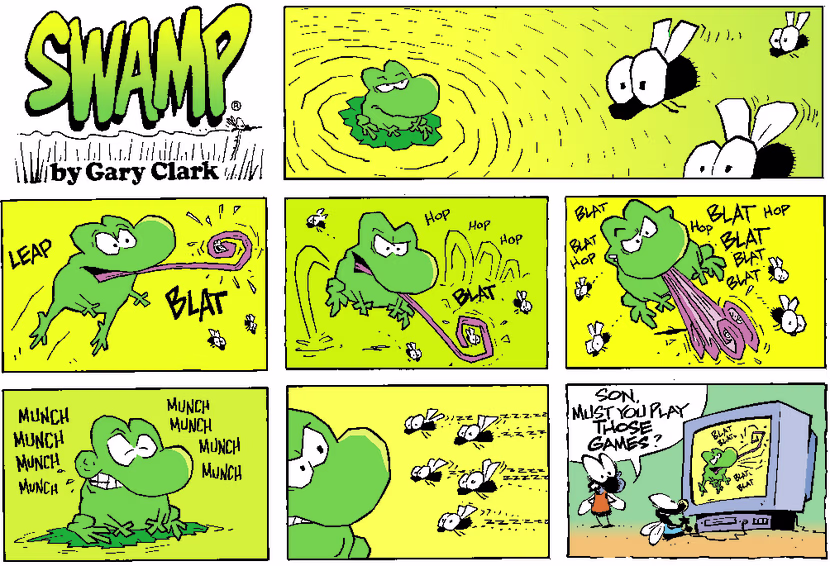 Swamp Cartoon - Fly EaterOctober 21, 2001