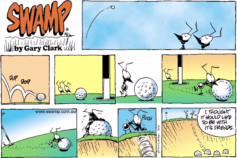 Swamp Cartoon - Golf Ball FriendshipNovember 25, 2001