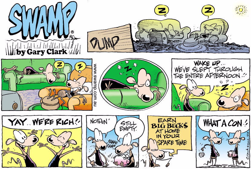 Swamp Cartoon - Quick RichMarch 3, 2002