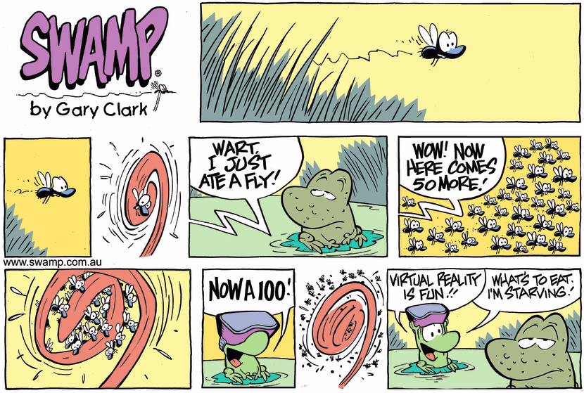 Swamp Cartoon - Mort Frog Virtual Reality ComicMay 28, 2017