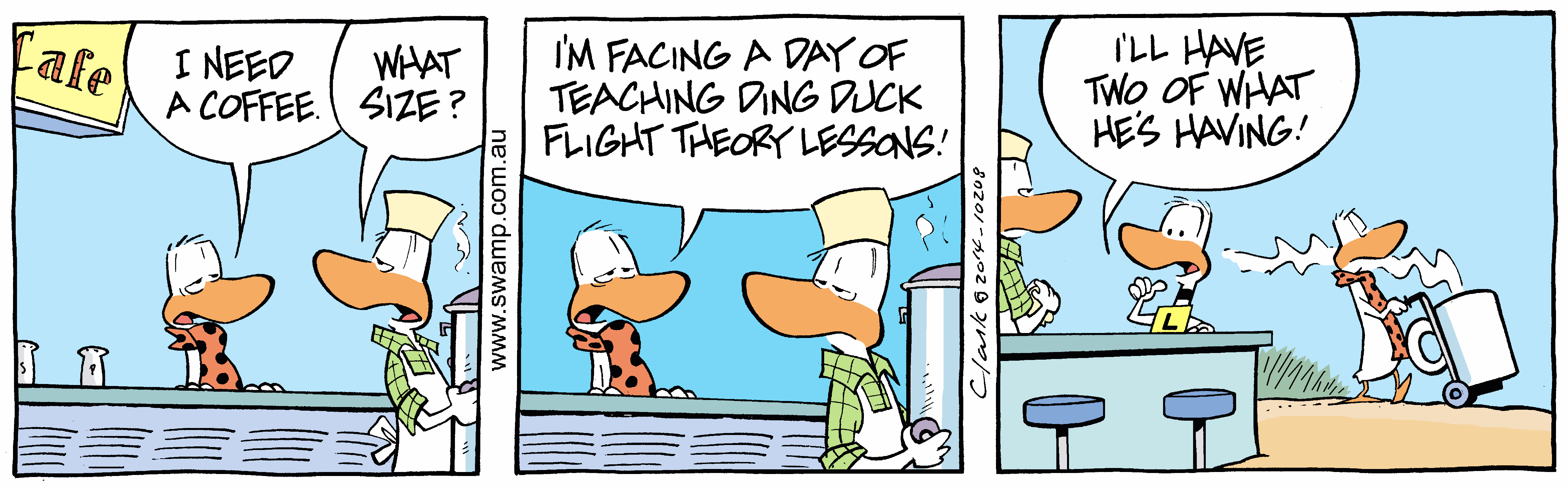 The Need for Coffee Colour Cartoon