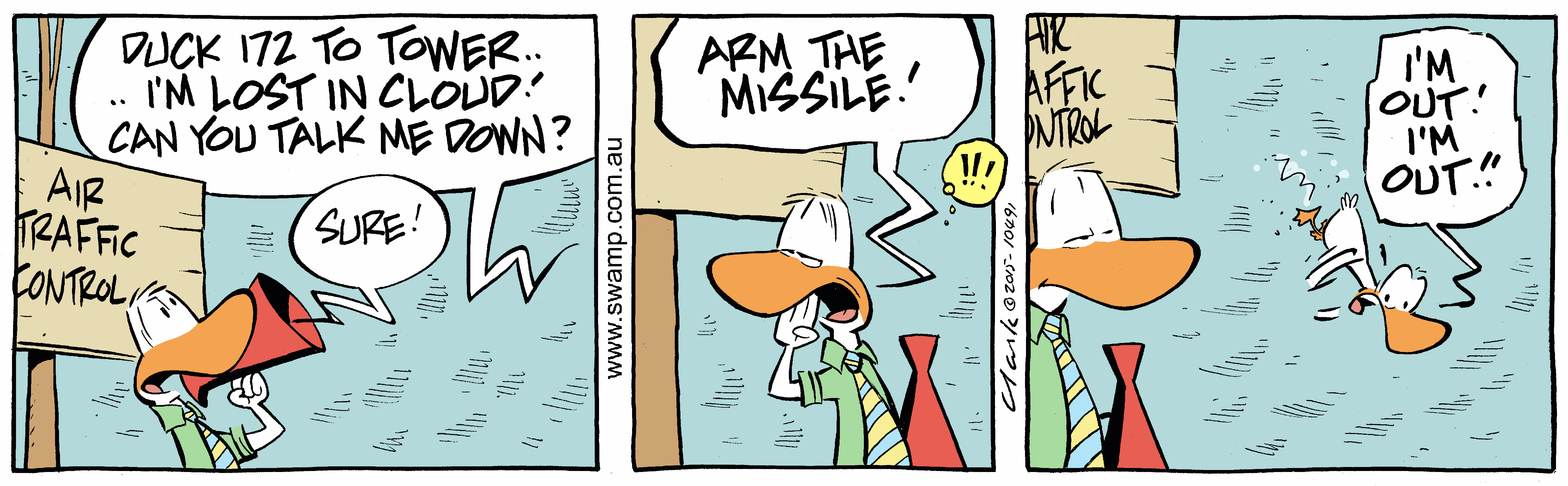 Talk Me Down Colour Cartoon