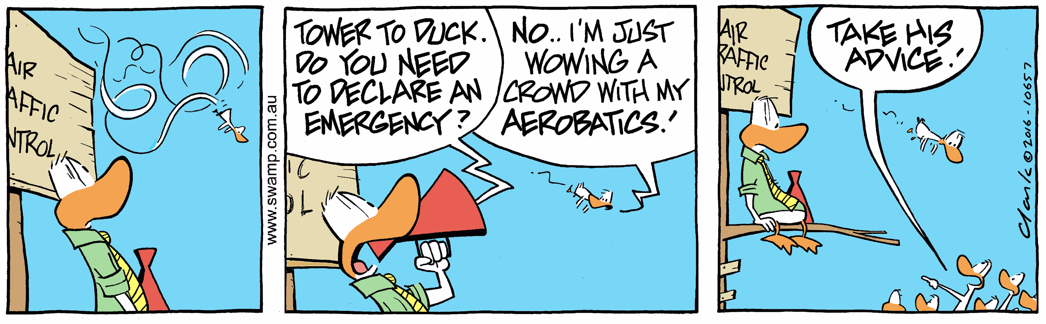 Declare an Emergency Colour Cartoon