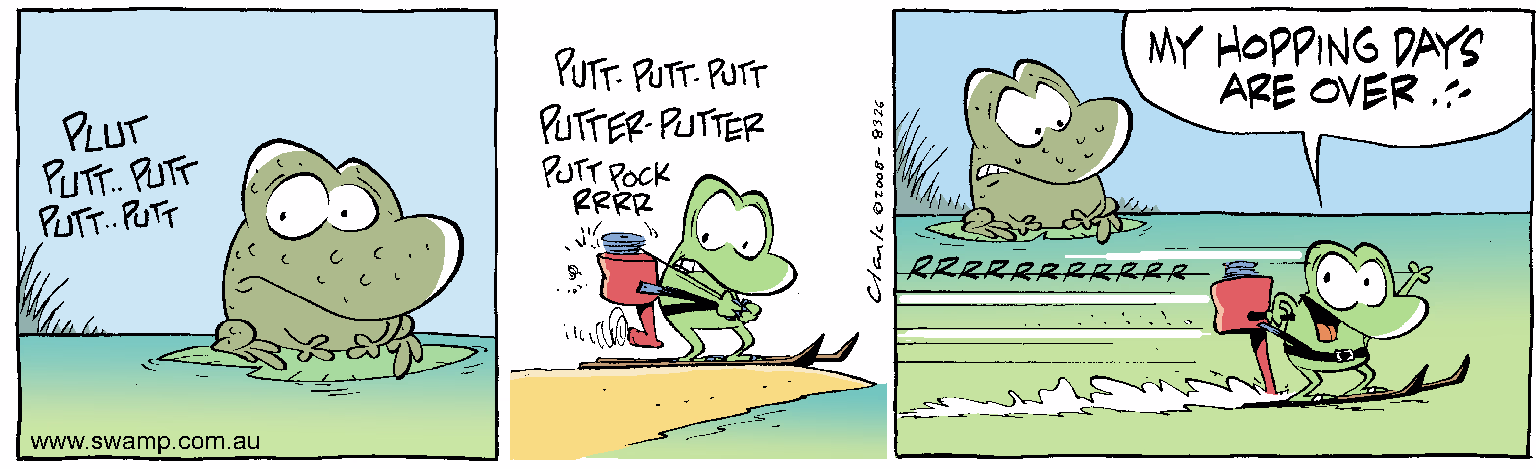 Rev That Engine Colour Cartoon