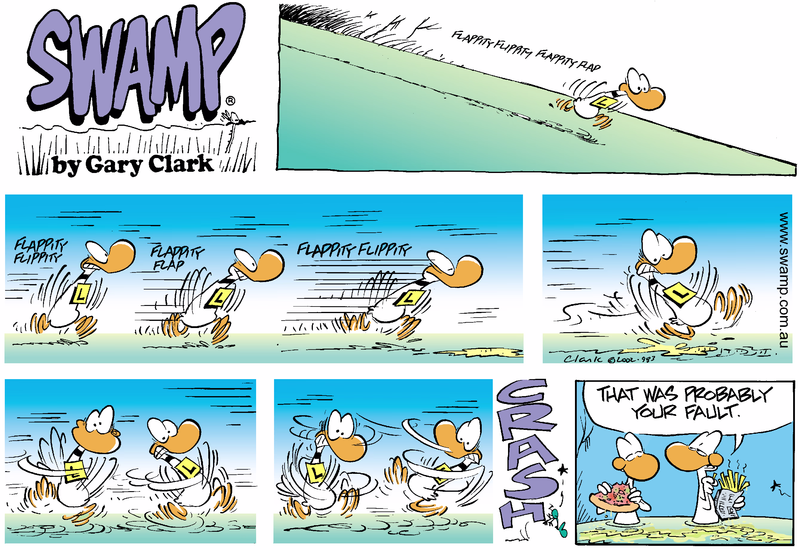 Not My Fault Colour Sunday Cartoon