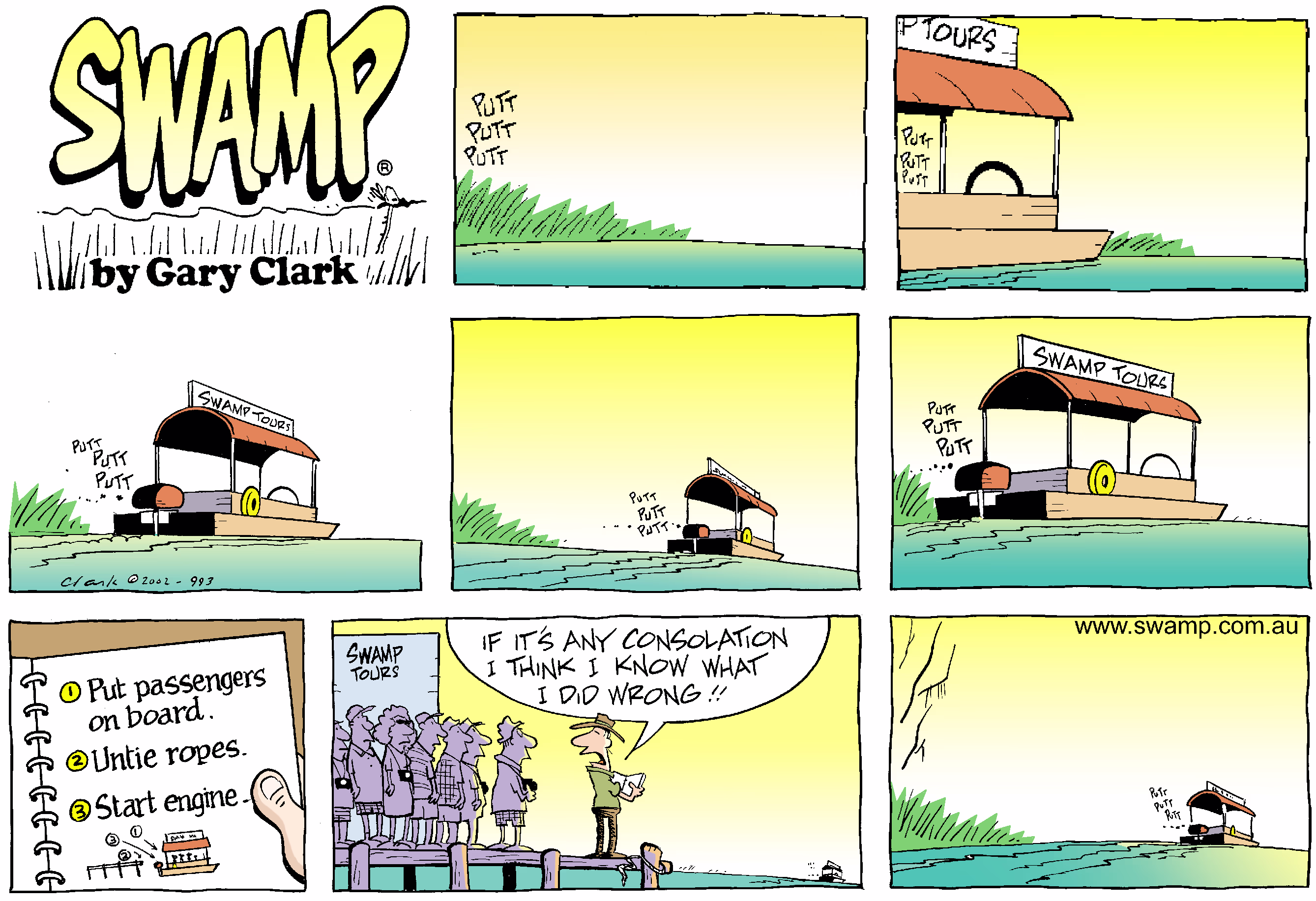 Checklist Colour Sunday Cartoon