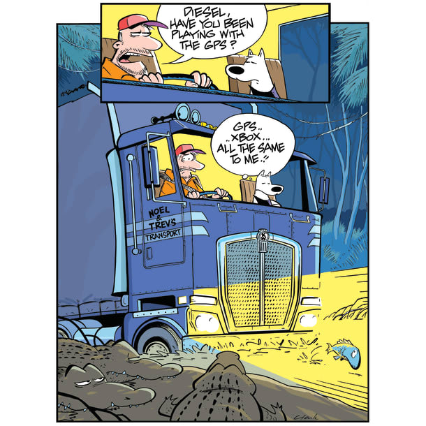 Diesel Dog Playing with GPS - Image 2