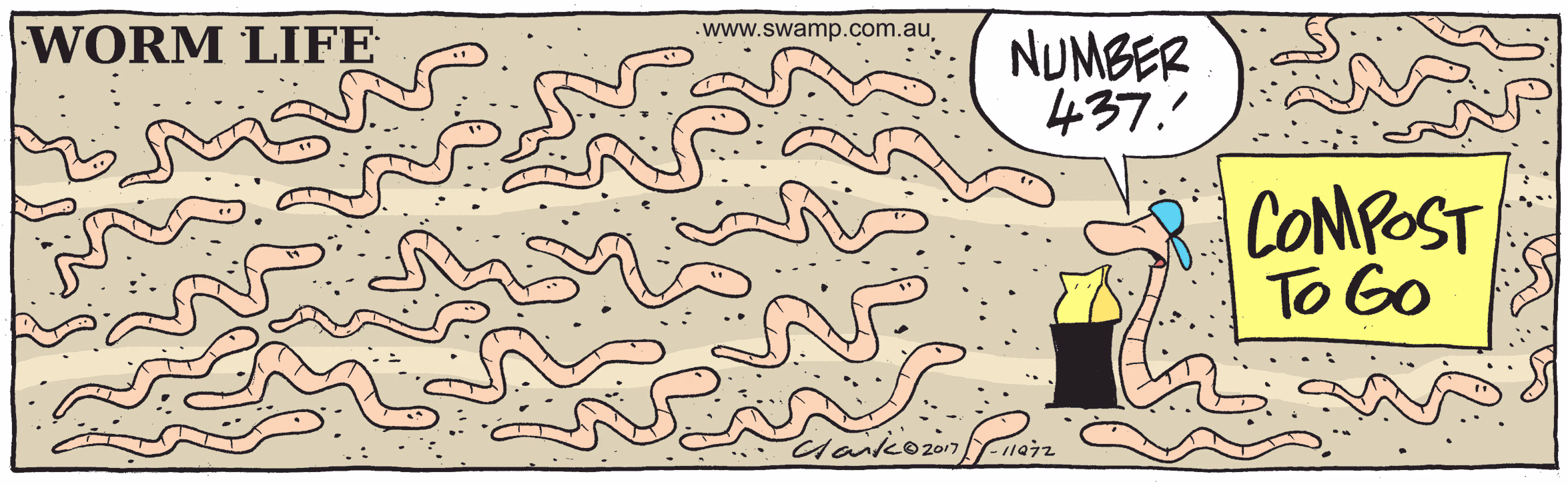 Worm Life Colour Cartoon