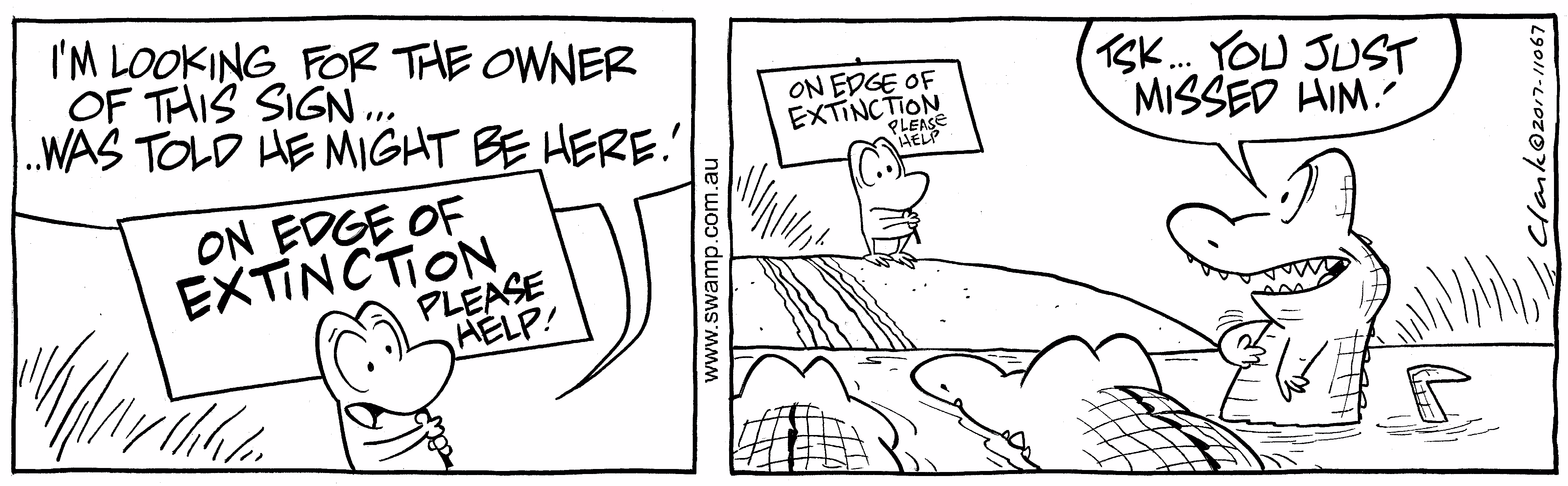 Edge of Extinction Original Cartoon