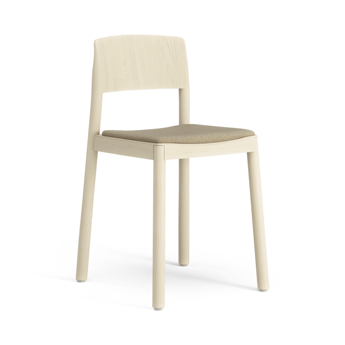 Grace café chair, with upholstered seat.