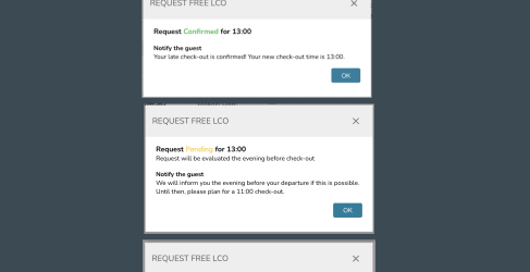 Last-minute early check-in and late check-out