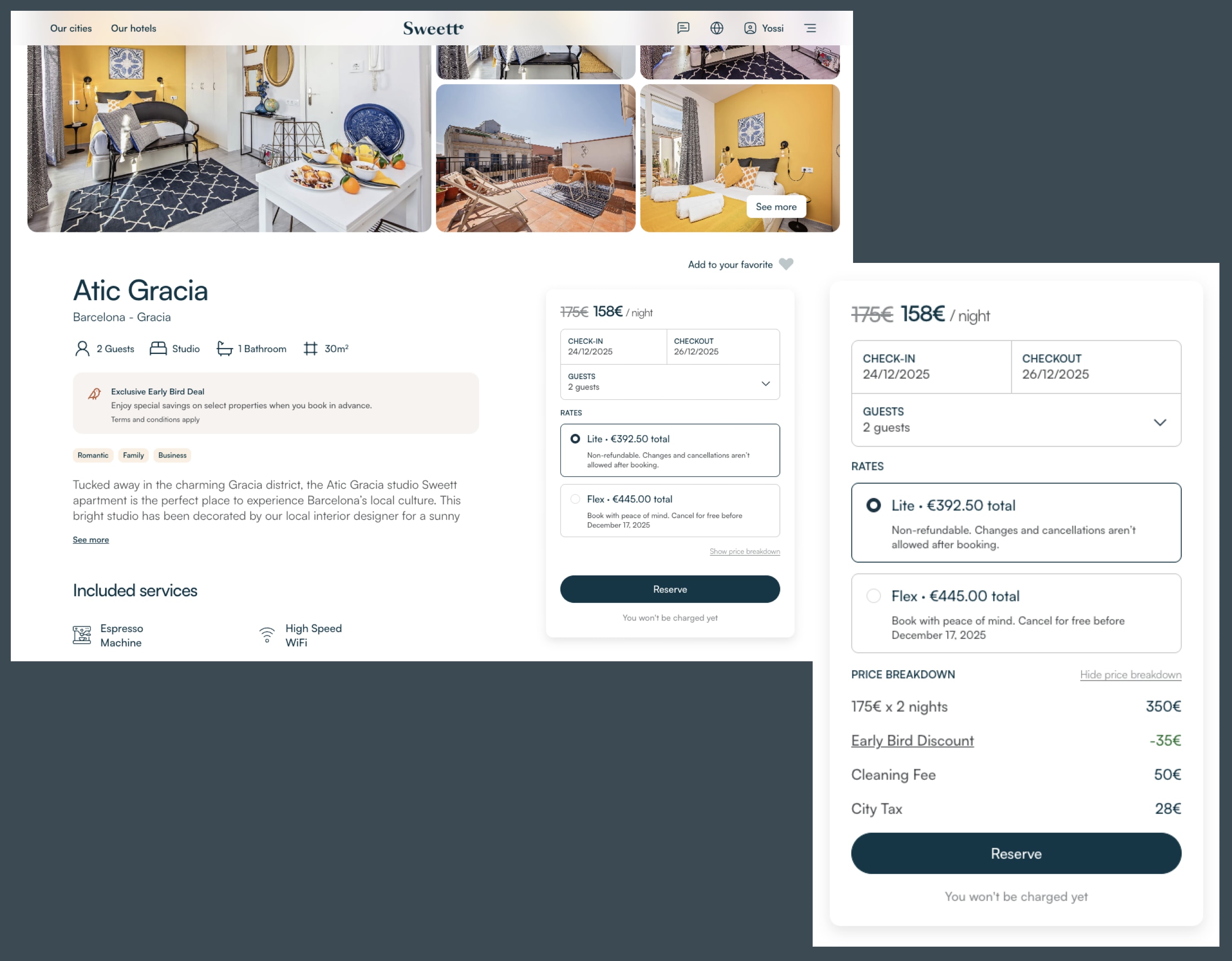 Early Display of Cancellation Policies