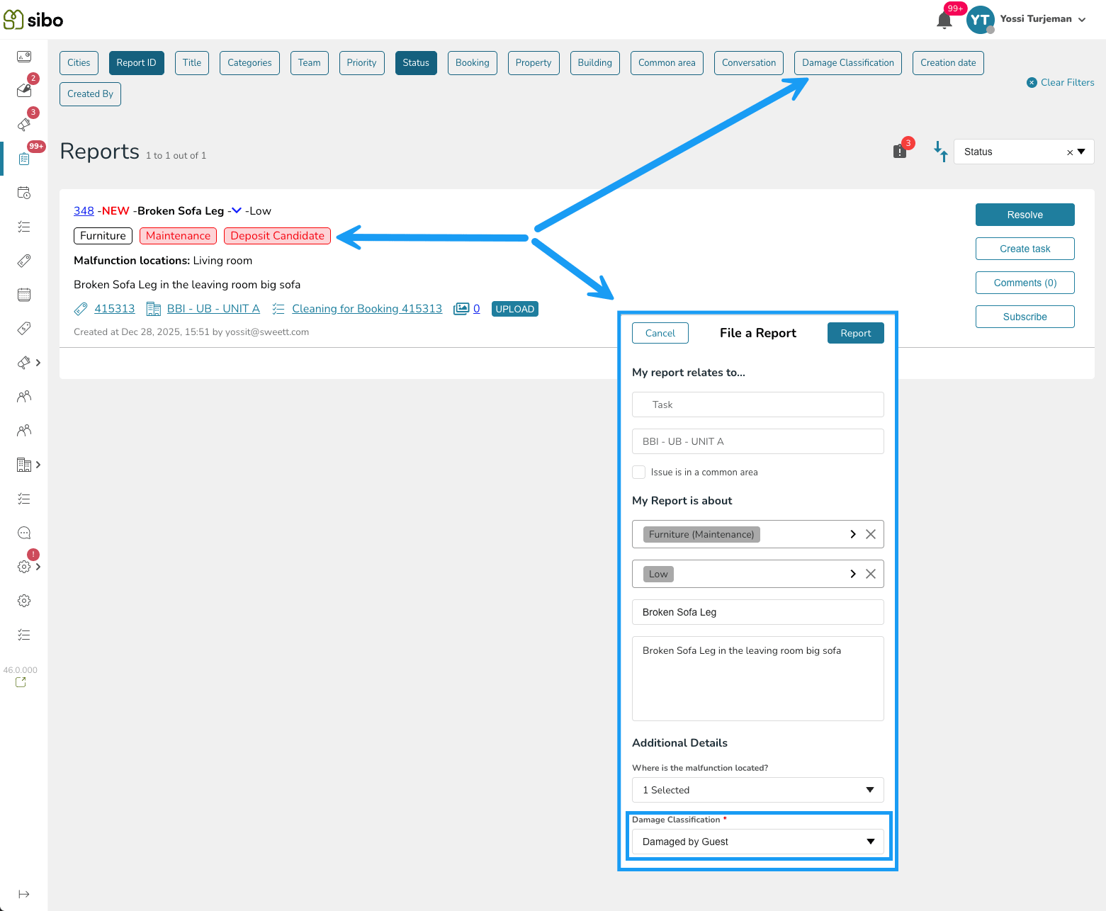 Damage Classification
