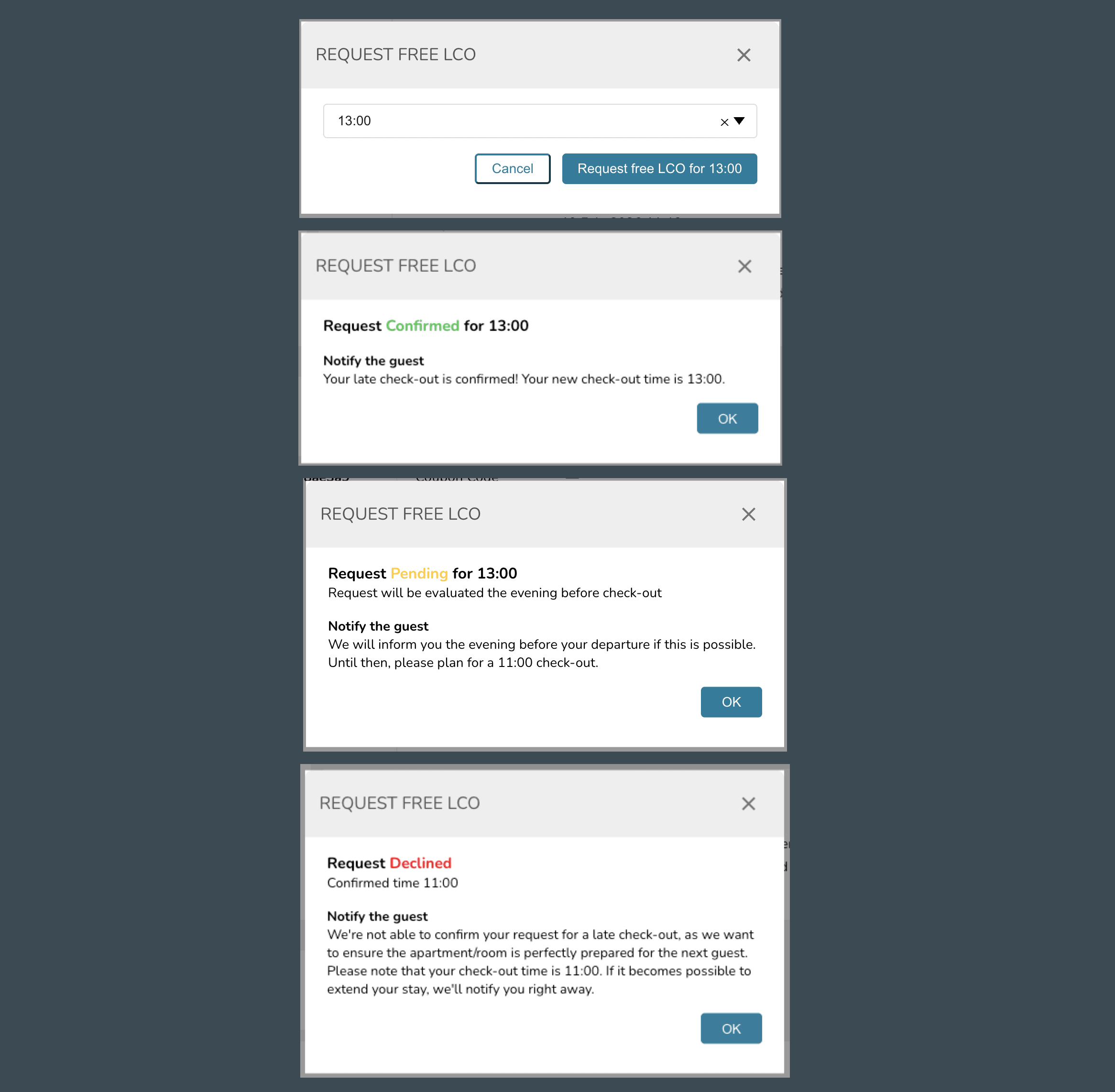 Last-minute Early Check-In & Late Check-Out