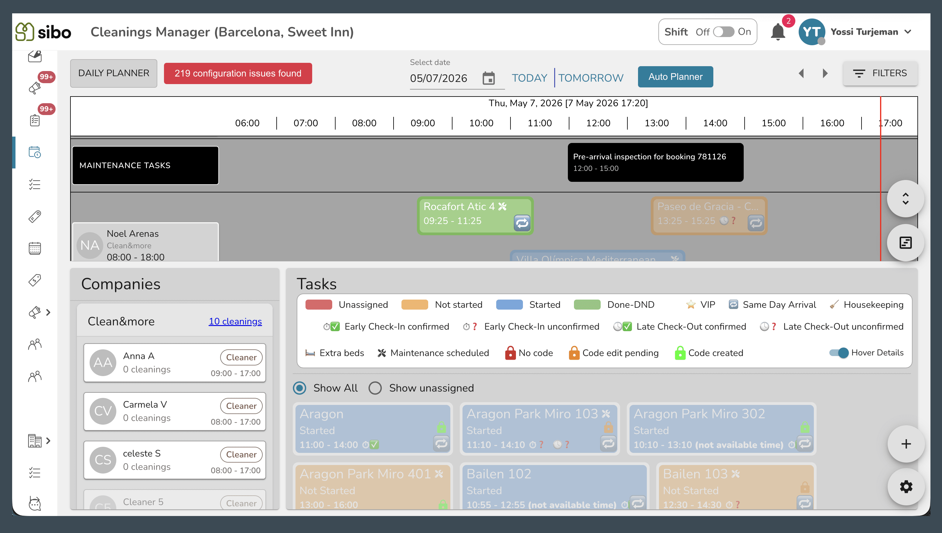 Maintenance Visibility & Auto-Scheduling in the Cleaning Planner
