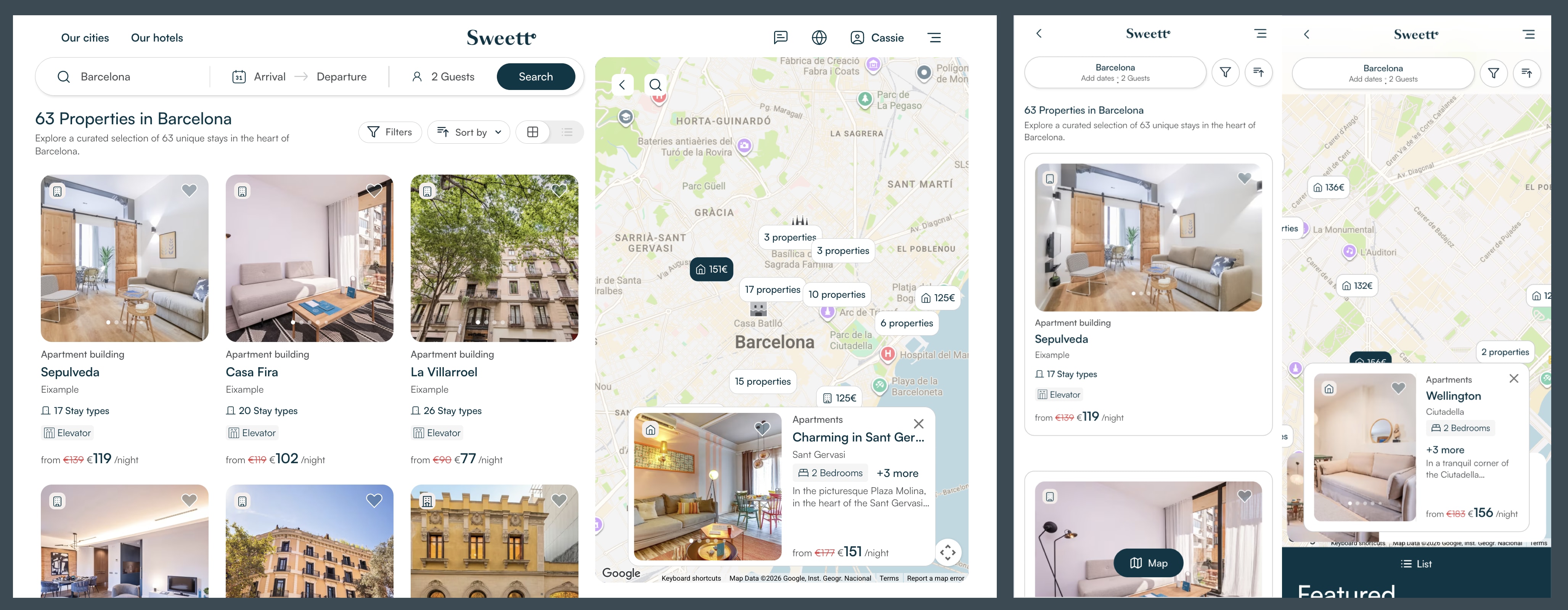 Redesigned City Page