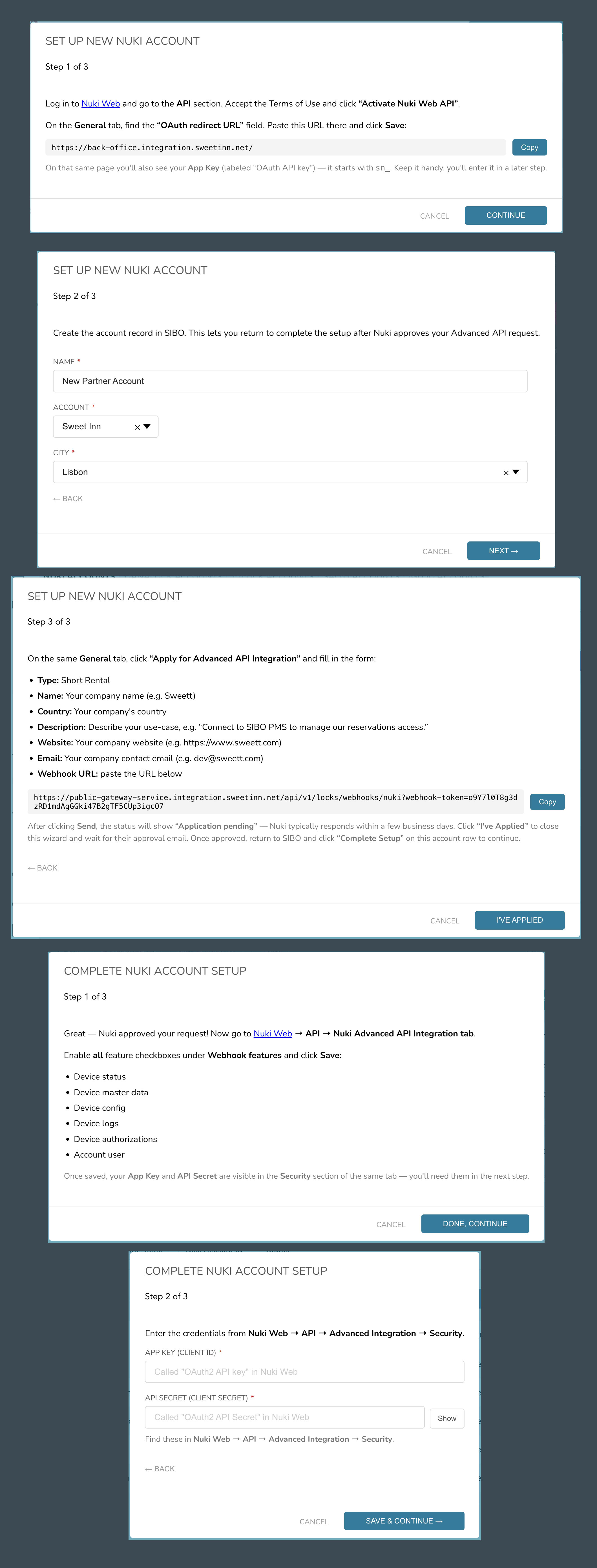 Full Nuki Onboarding Self-Service Flow
