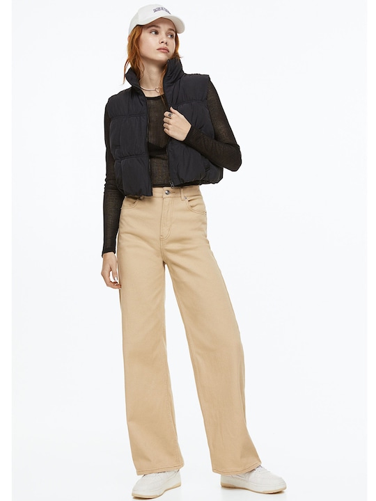 Women Wide Twill Trousers