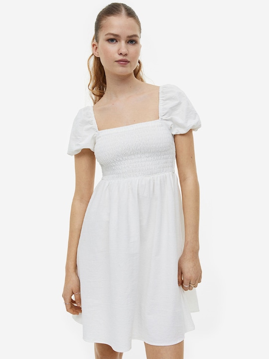 Smocked Cotton Dress