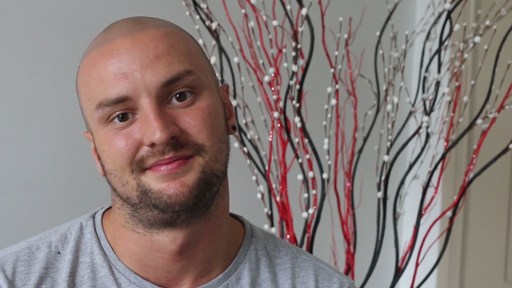 Happy customer after treatment