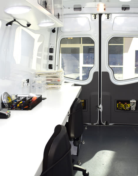 Inside Repairs On Wheels Van