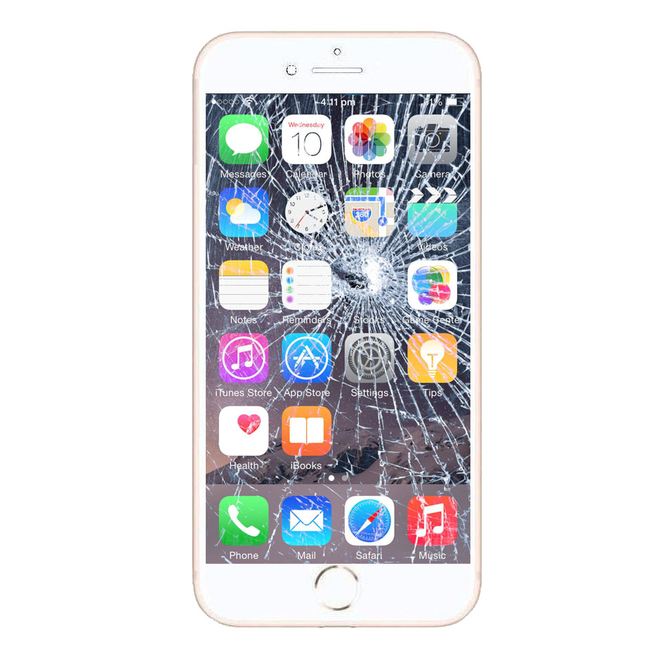 Smashed iPhone screen