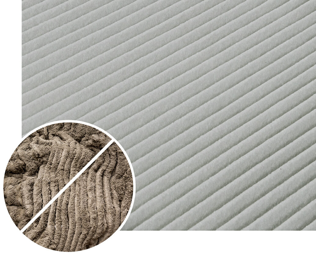 Standard filter with mould compared to AirClean