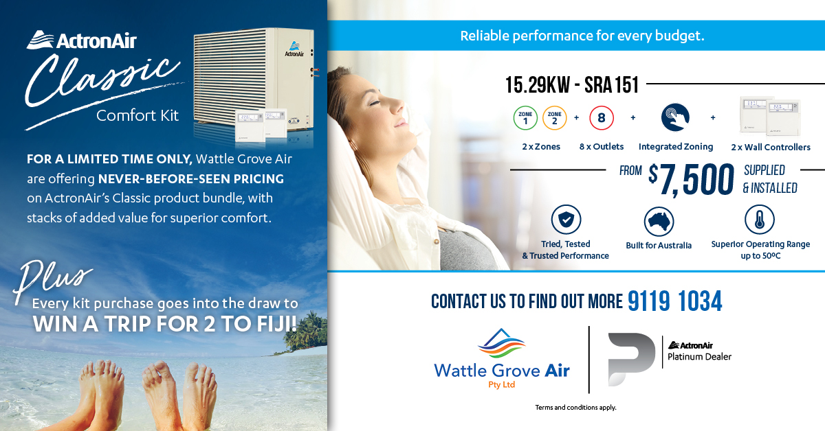 ActronAir Air Conditioning Promotion 2019
