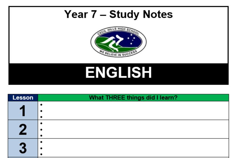 Study Notes Study Notes