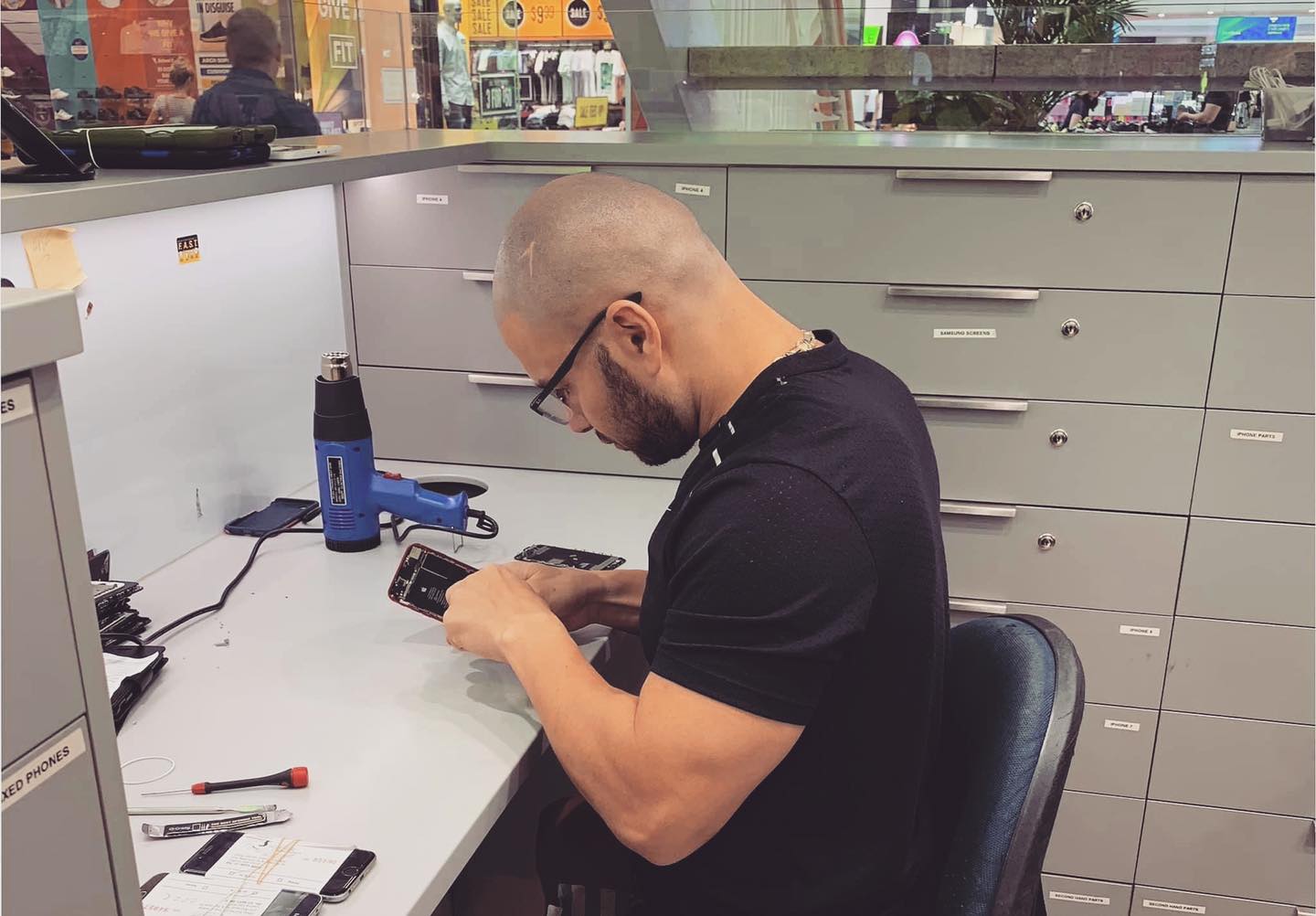 Mobile phone repair technician