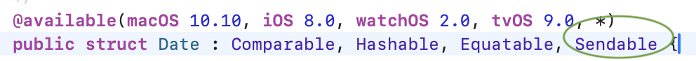 Swift Foundation - Date confirming to Sendable