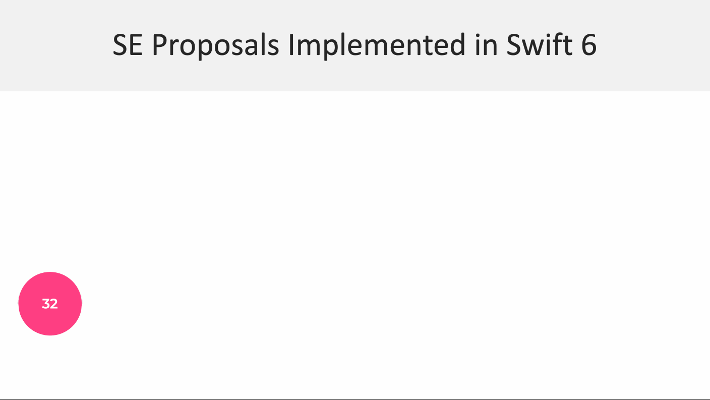 SE Proposals - Swift 6