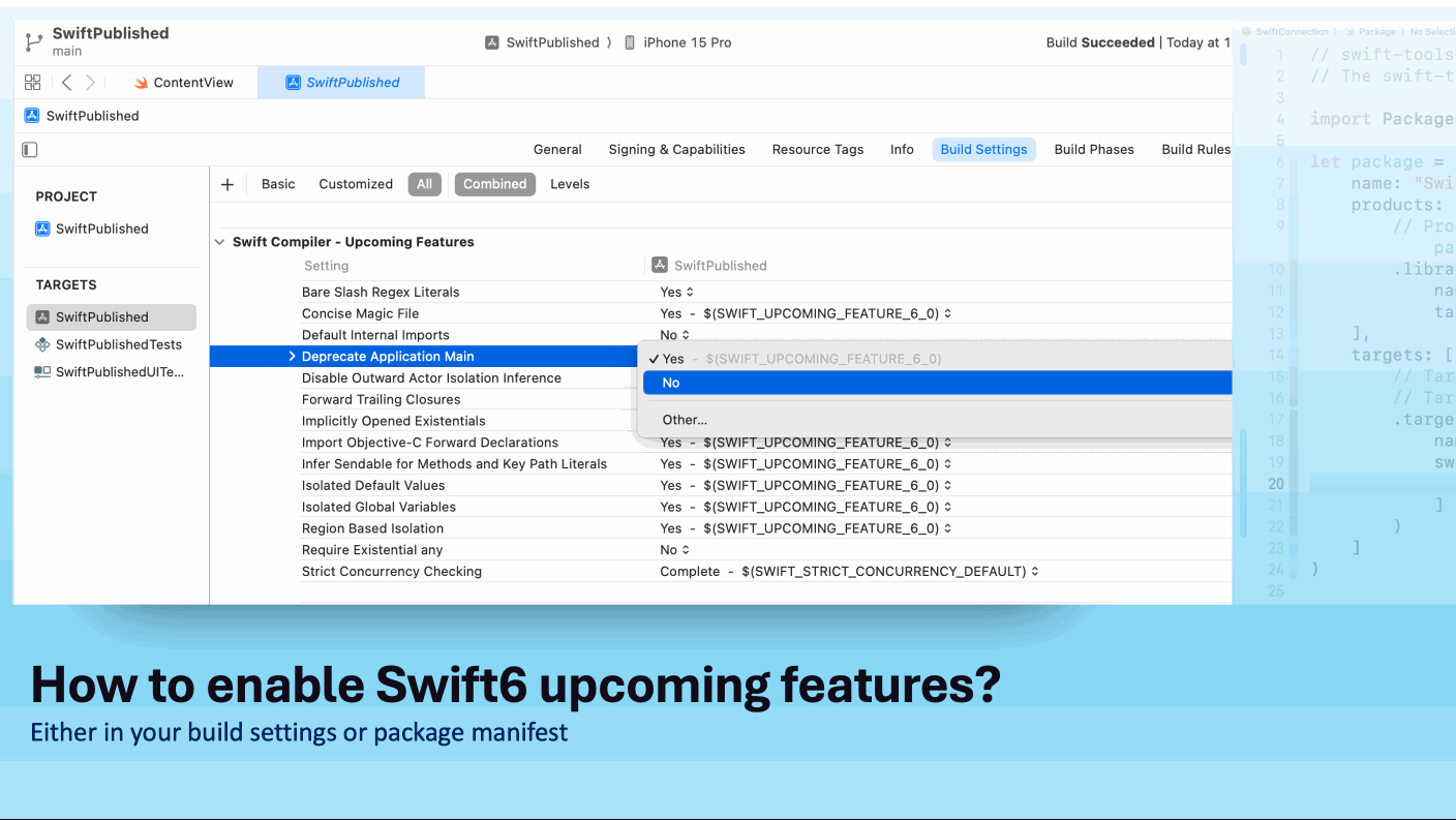 Enabling Swift 6 upcoming features
