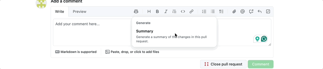 GitHub Copilot Pull Request Summary