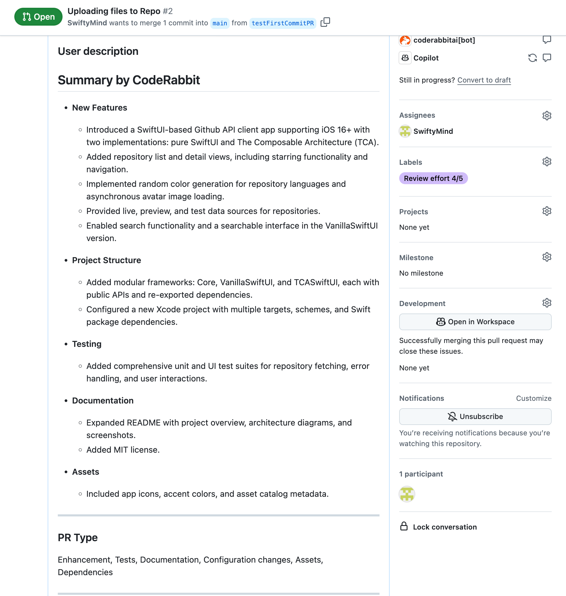 Pull Request Summary