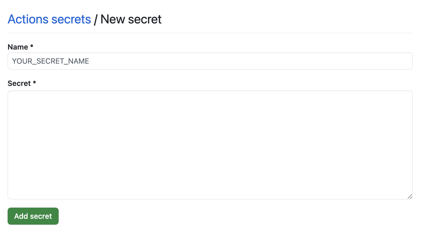 New Secret