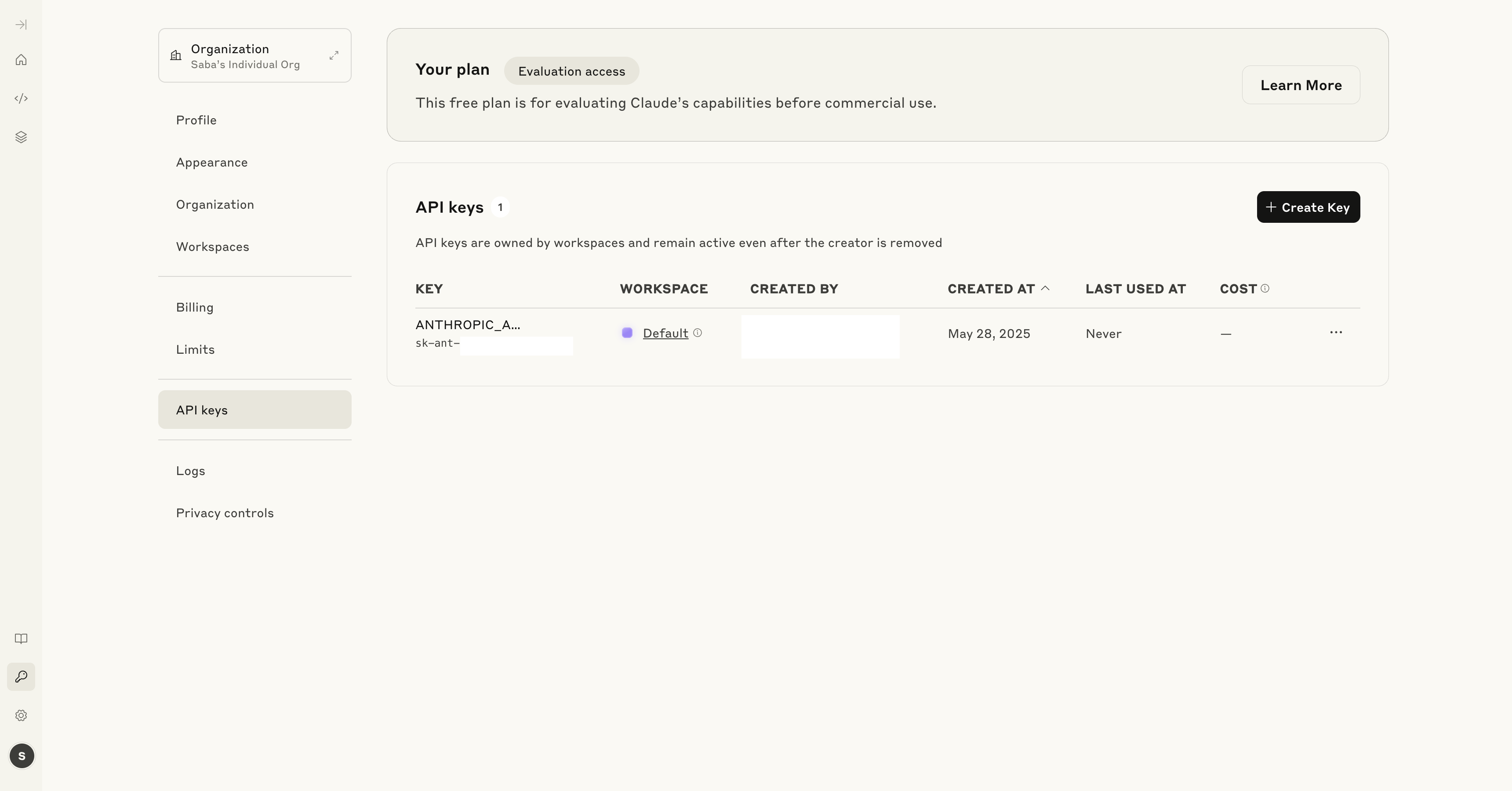 Anthropic API Key