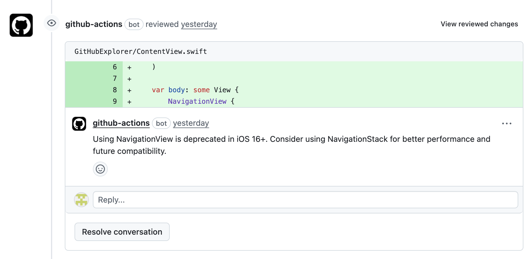 Code Review 3 - Deprecated 