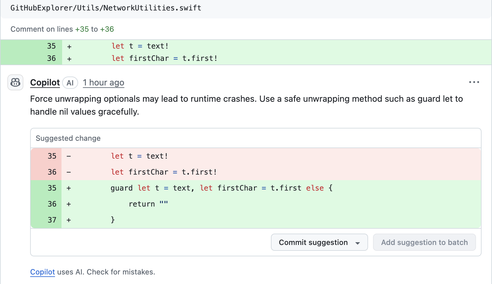 Force Unwrapping Optionals