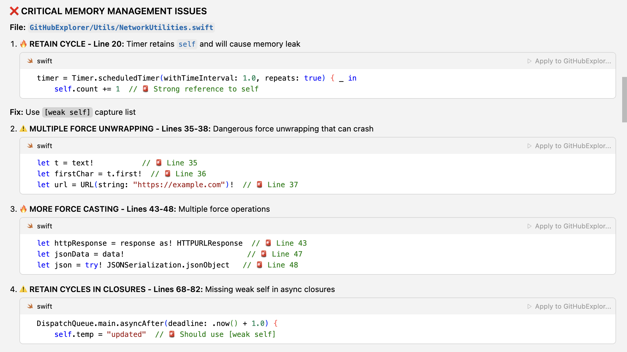 Critical Memory Management issues